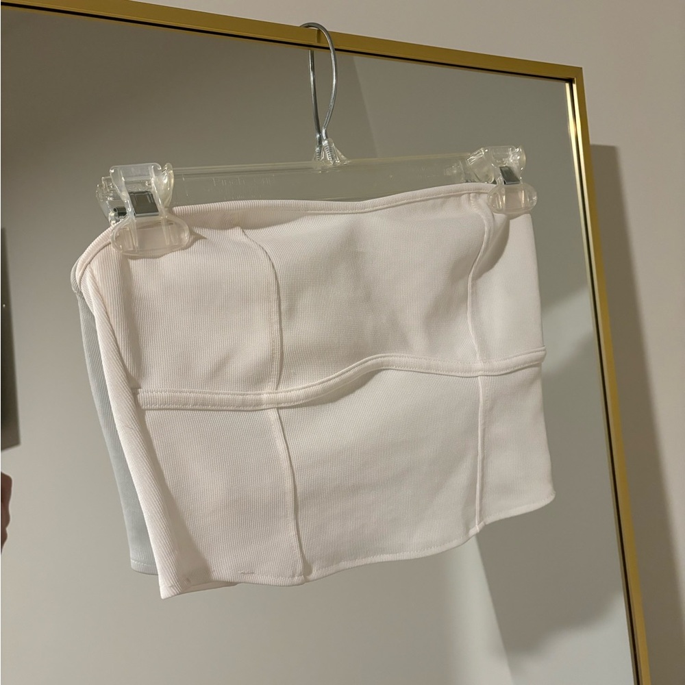 H&M strapless crop top